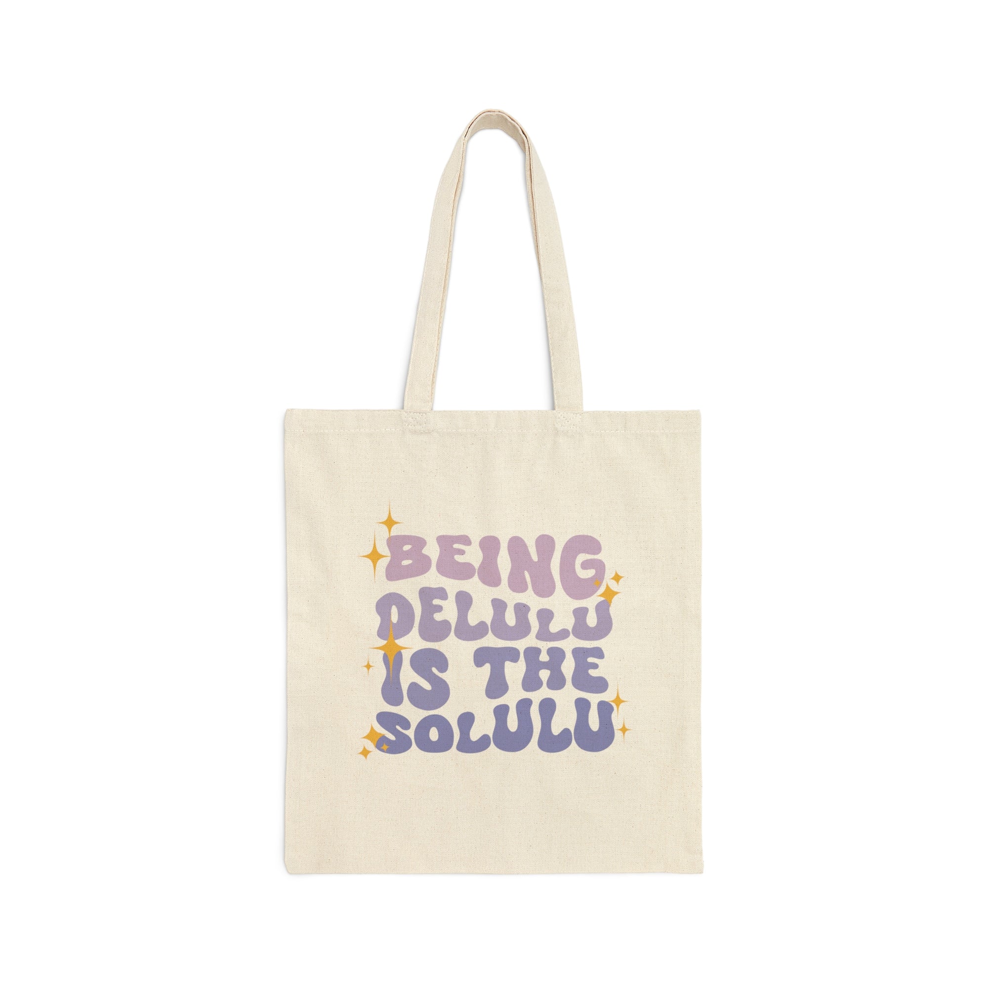 Delulu Is The Solulu Tote Bag, Mental Health Gift,  Tiktok Meme, Funny Gift for Best Friend, Pop Culture Gift Ideas, Cute Delulu Bag