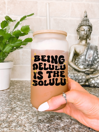 Delulu Is The Solulu Mug, Mental Health Gift,  Tiktok Meme, Funny Gift for Best Friend, Pop Culture Gift Ideas, Cute Delulu Mug