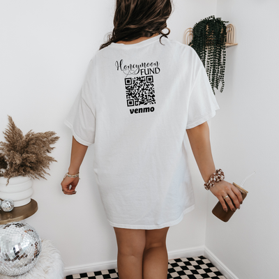 Personalized Wedding Honeymoon Fund Venmo Shirt, Honeymoon Bound Couple Shirt, Custom Gift for Couples, Mr and Mrs Shirts, Gift for Newlywed