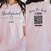 Custom Bachelorette Venmo Shirts, Personalized Bride Buy Me A Drink, Bridesmaid Shirts, Buy The Bride A Drink, Bridal Shower Party Qr Code