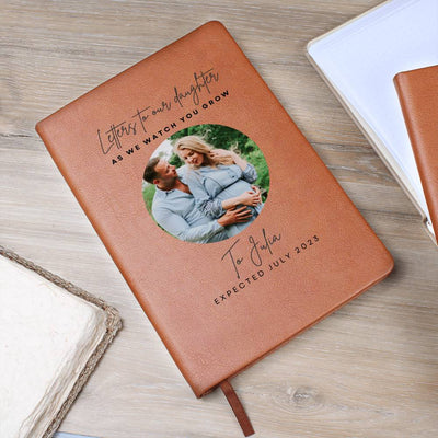 Personalized New Parents Blank Journal, Letters To Our Daughter, Letters To Our Son Journal. New Dad Journal, New Mom Journal, Gift For Expecting Couple, New Parents To Be Gift