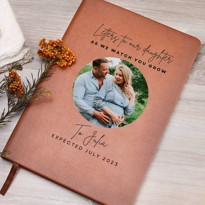 Personalized New Parents Blank Journal, Letters To Our Daughter, Letters To Our Son Journal. New Dad Journal, New Mom Journal, Gift For Expecting Couple, New Parents To Be Gift