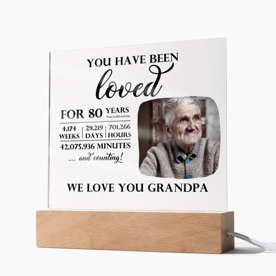 Personalized 80th Birthday You Have Been Loved Night Light Gift, 80th Birthday Sign, Dad, Mom 80th Birthday Present, Grandma, Grandpa Gifts
