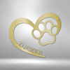 Personalized Puppy Love Name Monogram Metal Sign| Kennel Wall Art| Custom Dog Name Sign,