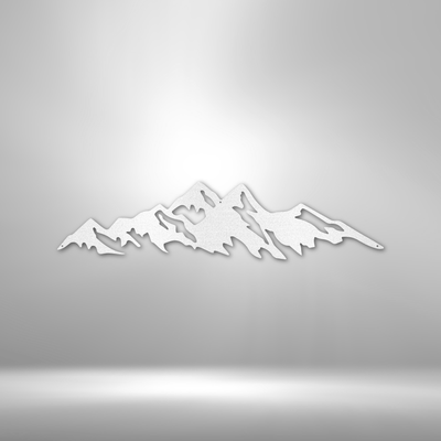 Mountain Ridge Metal Wall Art| Laser Cut Metal Wall Art| Mountain Range Metal Wall Art