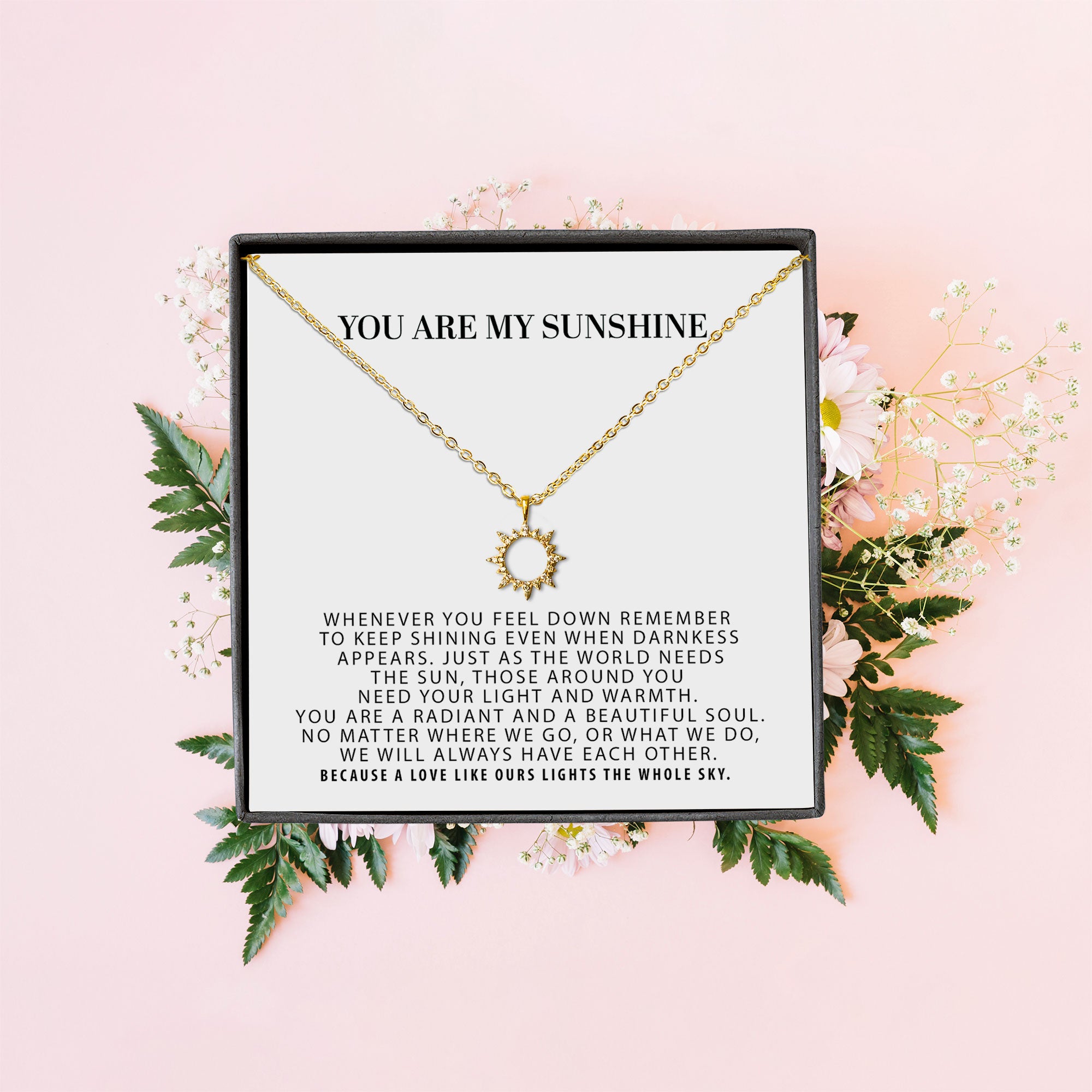 Dainty hot sale sun necklace