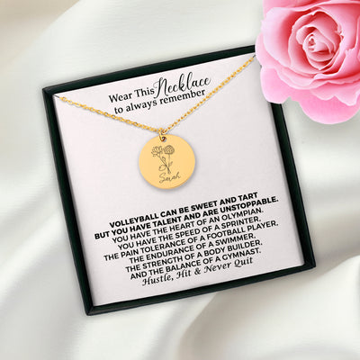 Custom Combined Birth Flower Necklace for Mom, Personalized Bouquet Flower Necklace, Mom Family Necklace, Christmas Gift for Mom, Personalized Gift for Her