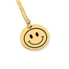 Personalized Smiley Face Necklace, Encouragement Gift, Cute Gift For Niece, Best Friend, Teenage Daughter, Positive Vibes Gift
