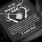To My Smokin Hot Doe Love Knot Necklace | Hunting Couple Jewelry Gift